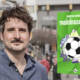 Autor Dominik Bardow am Kottbusser Tor in Berlin-Kreuzberg, daneben das Cover von »Trainingslager«
